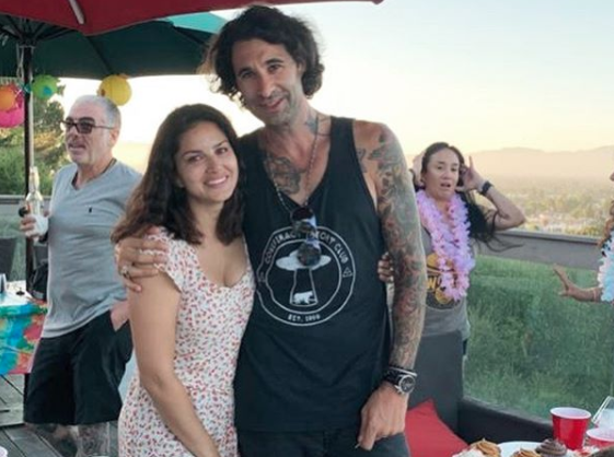 Sunny Leone and Daniel Weber